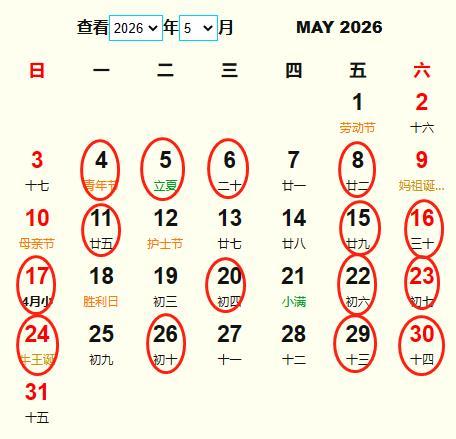 2026年5月12日农历三月二十六这天适合出行吗？今日出行是否吉利？