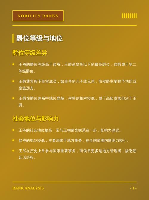 王爷和侯爷哪个地位梗高，他们的命格有何不同？