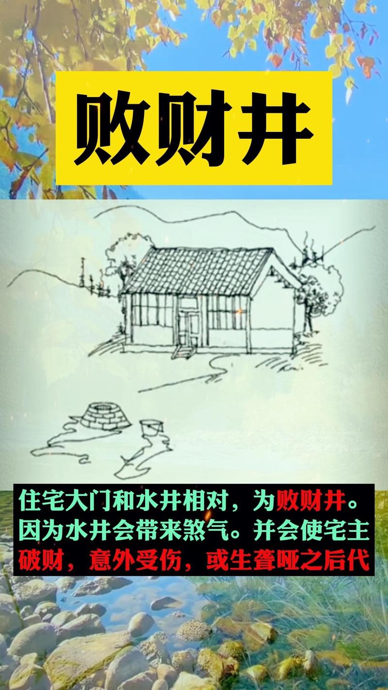 后门正对水井，这样的布局对家居风水有影响吗？