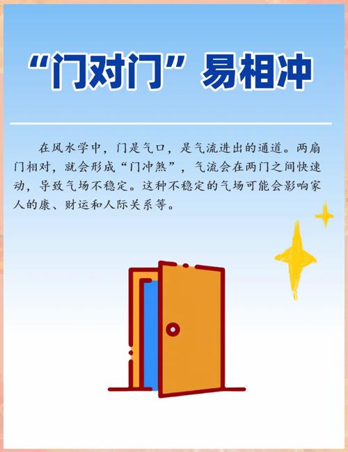 屋门对屋门的风水讲究有哪些具体表现？