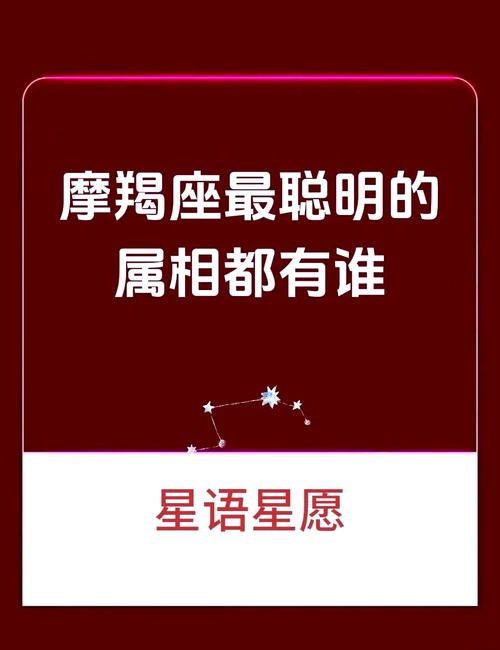 哪个生肖的摩羯座命最好，哪个生肖的摩羯座最聪明？