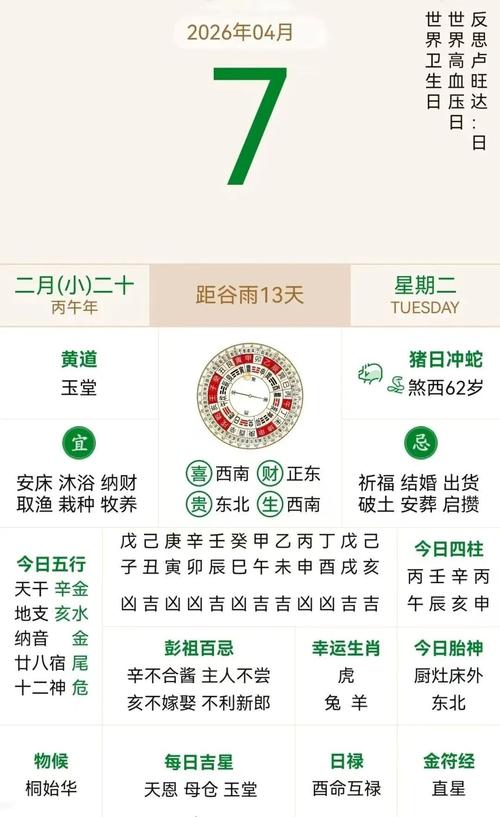 2026年4月8日黄历显示今日适合入殓吗？