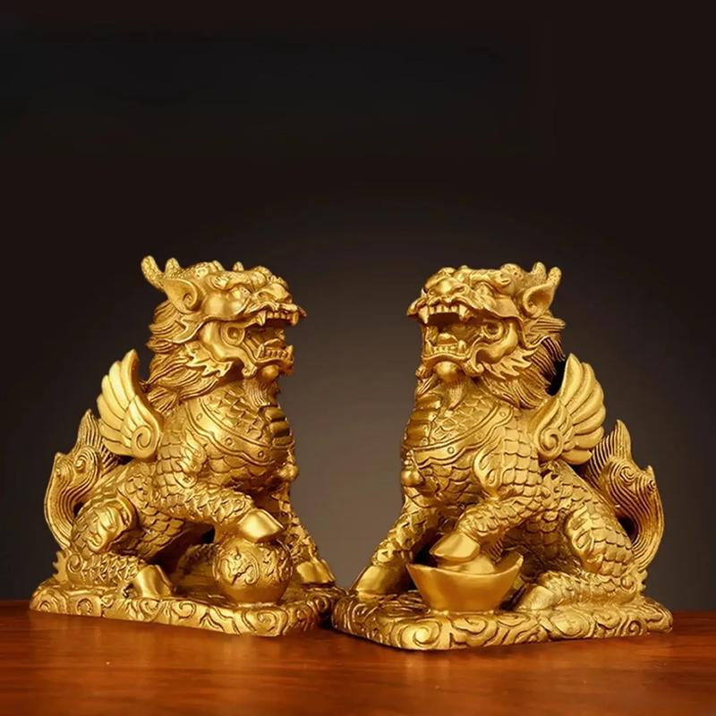 风水摆件上可以放置麒麟吗？