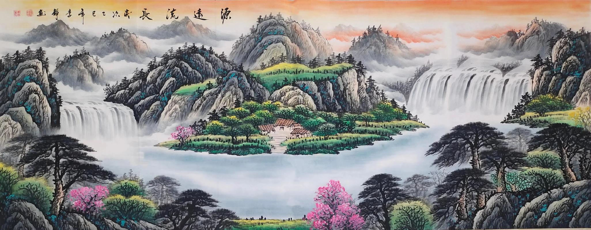 风水画中是否可以融入湖泊元素？