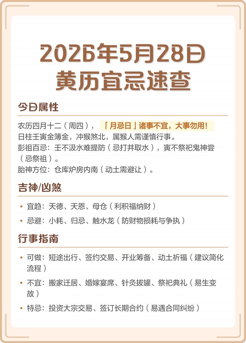 2026年3月14日农历正月二十六适合办喜宴吗？今日黄历推荐？