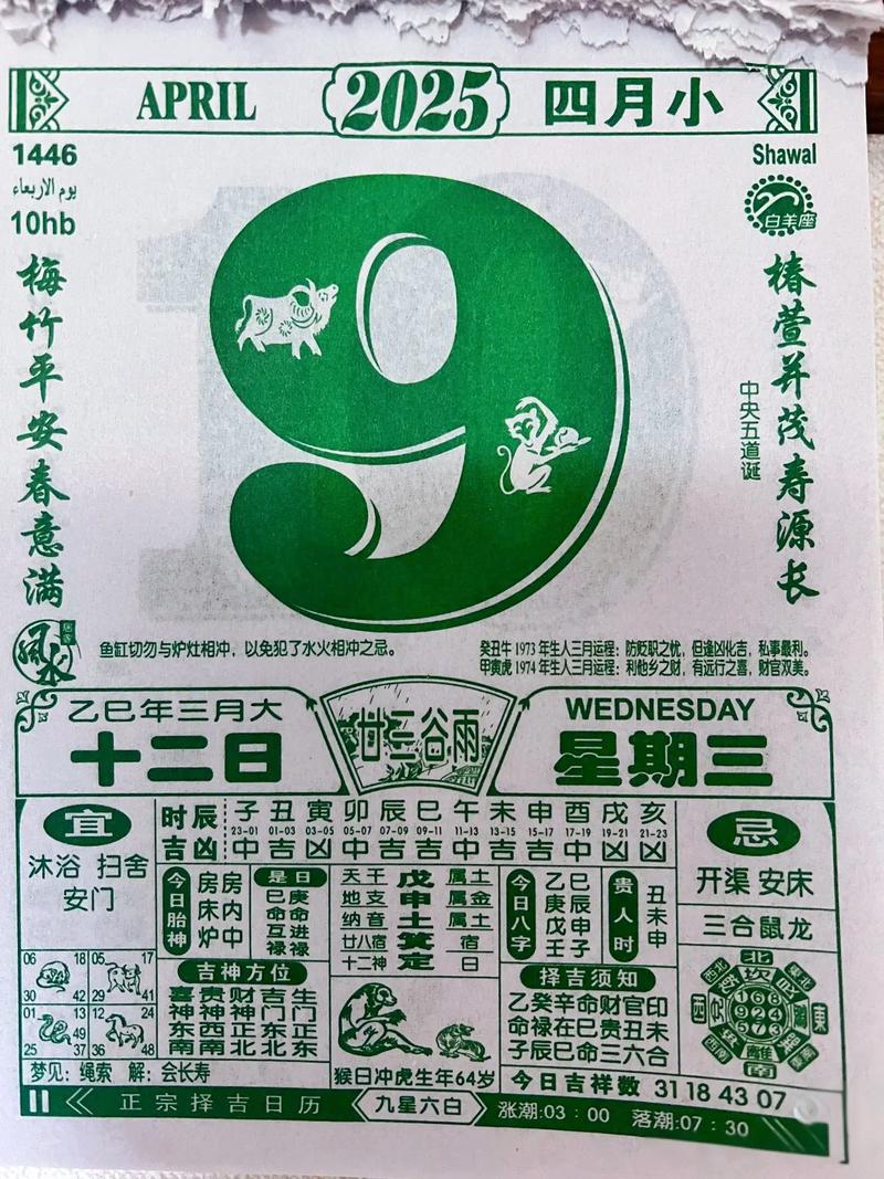 2026年4月9日黄历显示是投资吉日吗，今天的日子适合投资吗？