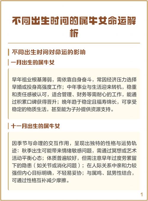 属牛凌晨出生的命理如何？属牛女性在哪个月份出生命运最佳？
