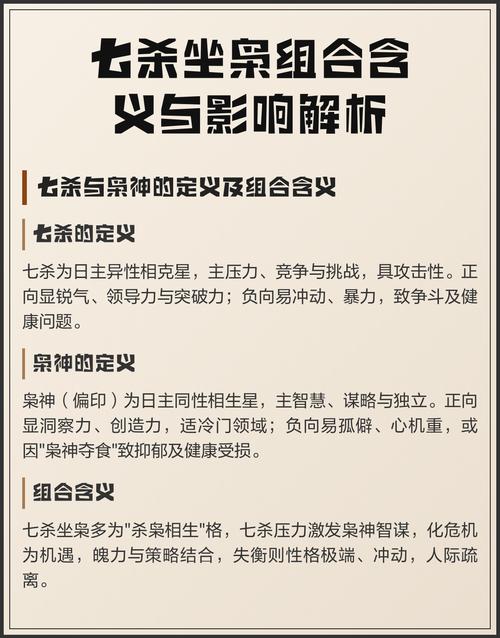命带枭神和七杀是什么命理？枭神能否化解七杀的影响？