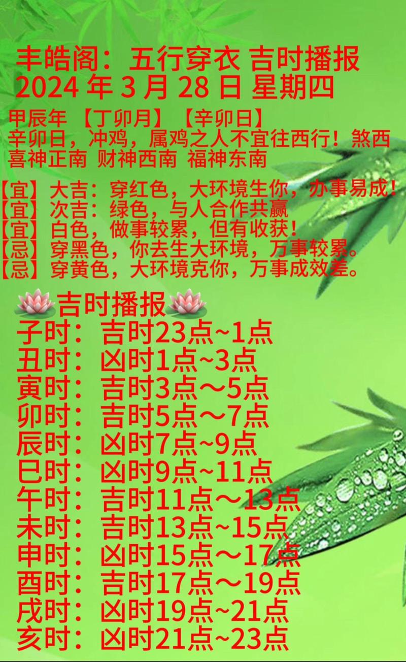 2026年4月24日农历三月初八纳财吉时具体从几点开始最适宜？