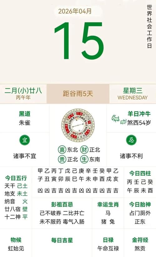 2026年4月8日黄历显示今日适合入殓吗？