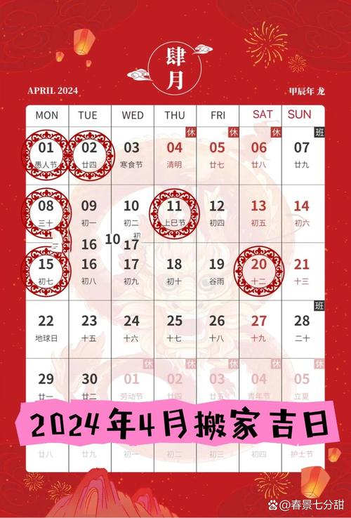 2026年4月4日农历二月十七进宅，这个日子适合搬家吗？