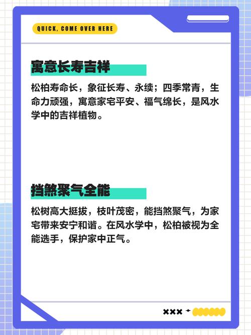 家里种松柏对风水有好处吗？