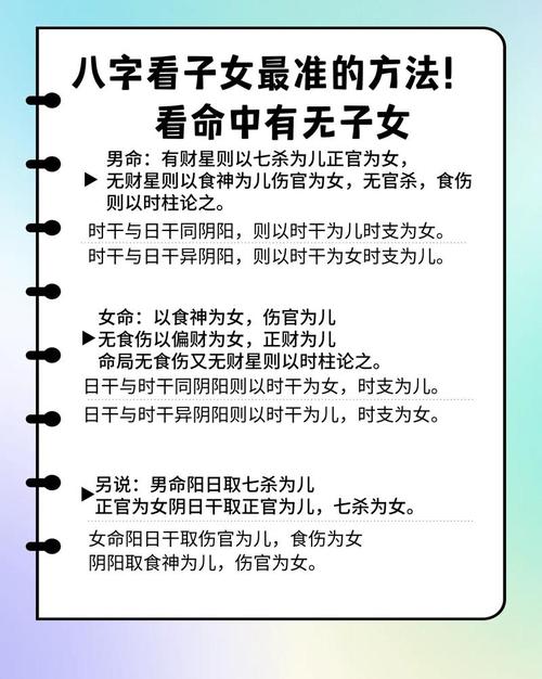 如何通过某种方法预测孩子未来的命运，以及如何判断自己命理归属？
