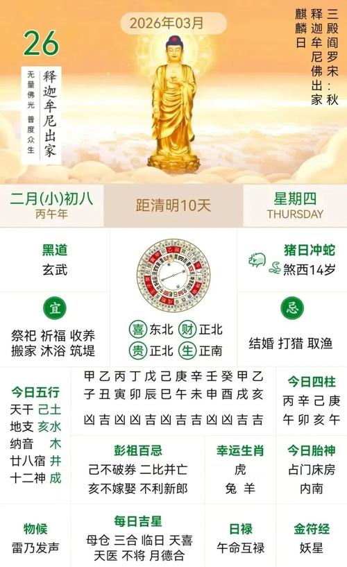 2026年3月26日农历二月初八是黄道吉日，可以拆墙吗？