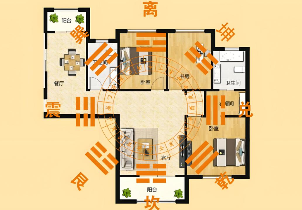 客厅风水中线看对吗？