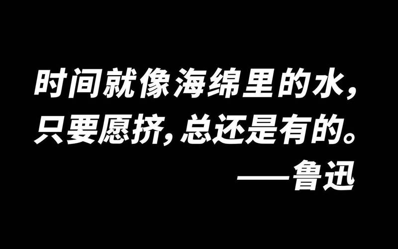 鲁迅先生珍惜时间的名言如何改写成一句不超过50个字的长尾？